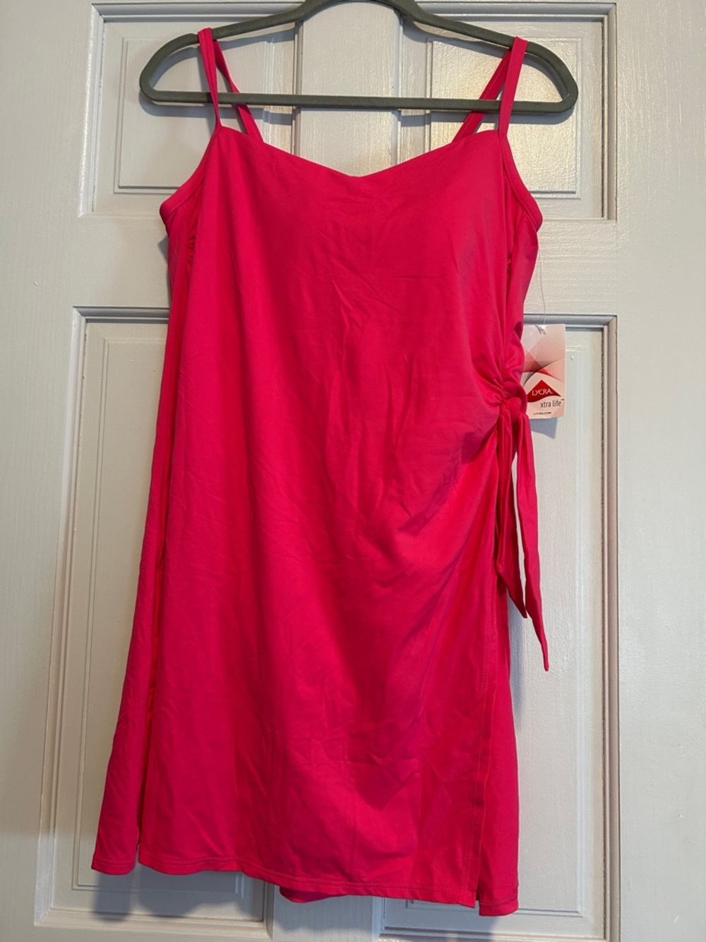 Lands' End Hot Pink Swim Dress